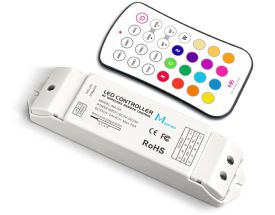 M6+M4-5A  Remote Control+Receiver CV RGB Controller,100/240W/480W Max output, 5-24V input, 5Ax4CH (20A), IP20.